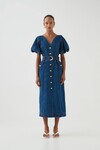 HARPER DENIM MIDI DRESS (CLASSIC WASH)