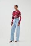 FLORA MESH TOP (PRISMATIC FLORAL RED)