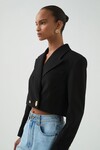 AMBRIEL CROPPED BLAZER (BLACK)