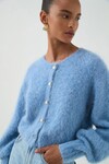 CELINE FLUFFY CARDIGAN (BLUE SKY)