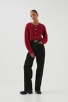 CELINE FLUFFY CARDIGAN (LYCHEE RED)