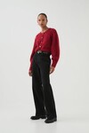 CELINE FLUFFY CARDIGAN (LYCHEE RED)