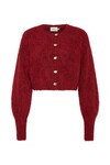 CELINE FLUFFY CARDIGAN (LYCHEE RED)