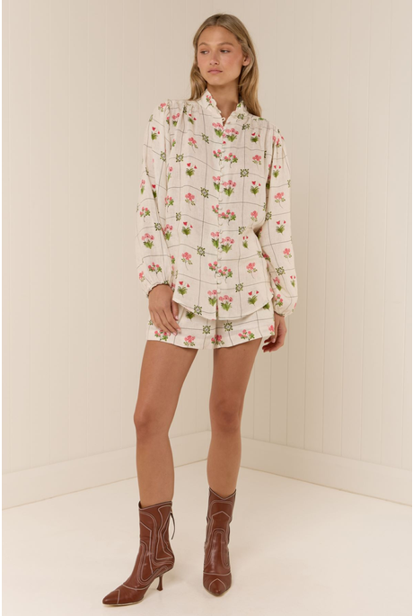 BELLA BLOUSE (FLOWER CERAMICS)