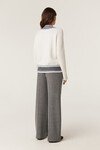 CASHWOOL VARSITY JUMPER (MILK)