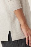 CASHWOOL V JUMPER (GREY MARLE)