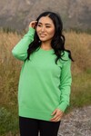 EVER BE ROUND NECK SWEATER (GREEN)