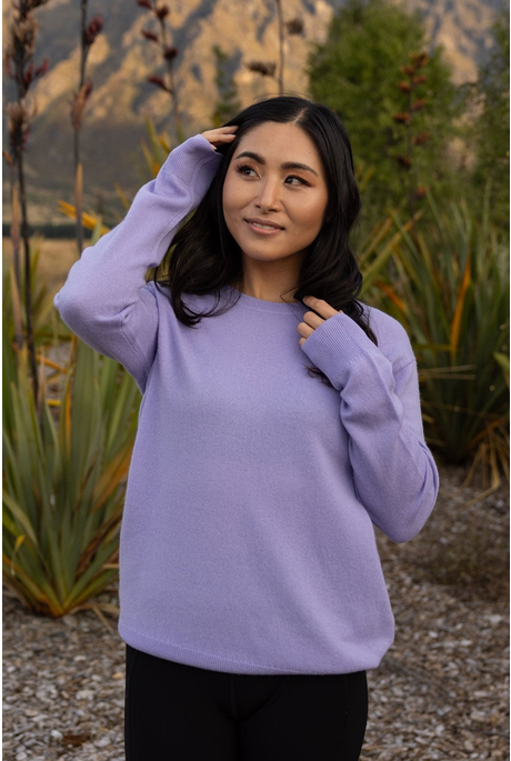 EVER BE ROUND NECK SWEATER (LAVENDULA)