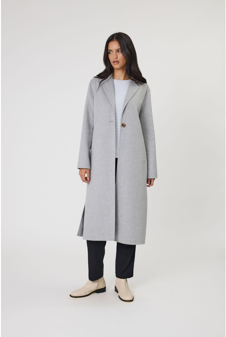 BLAZE WOOL COAT (GREY MARLE)