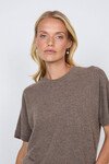 LUXE CASHMERE TEE (HAZELNUT)