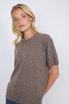LUXE CASHMERE TEE (HAZELNUT)