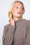 CASHMERE FUNNEL NECK (HAZELNUT)