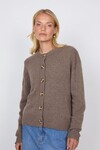 LUXE CASHMERE CARDIGAN (HAZELNUT)