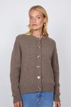 LUXE CASHMERE CARDIGAN (HAZELNUT)