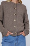 LUXE CASHMERE CARDIGAN (HAZELNUT)