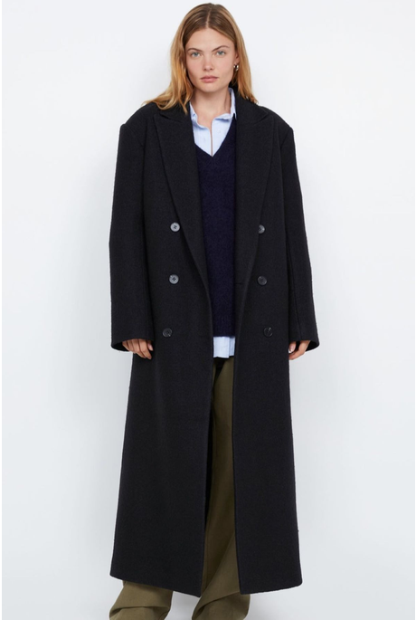MINA BELTED COAT (BLACK) 