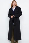 MINA BELTED COAT (BLACK) 
