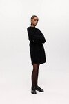 CELIA KNIT MINI DRESS (BLACK SPARKLE)