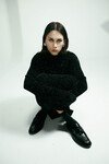 CELIA KNIT MINI DRESS (BLACK SPARKLE)