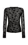 DARVOS TOP (BLACK MESH VELVET)