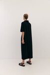 LONG POLO DRESS (BLACK)