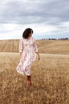 ARLET DRESS (PEONY/ANTIQUE STRIPE) | PRE ORDER