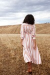 ARLET DRESS (PEONY/ANTIQUE STRIPE) | PRE ORDER
