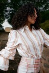 LUCINDA BLOUSE (PEOONY/ANTIQUE STRIPE) | PRE ORDER