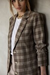 MY LOVE BOYFRIEND JACKET (BROWN/RED/BLACK PLAID)
