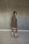 MY LOVE BOYFRIEND JACKET (BROWN/RED/BLACK PLAID)