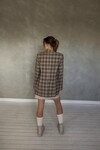 MY LOVE BOYFRIEND JACKET (BROWN/RED/BLACK PLAID)