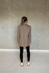 MY LOVE BOYFRIEND JACKET (BROWN/NAVY/BLACK PLAID)
