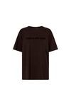 TIA FLOCKING LOGO TEE (BITTER CHOCOLATE)
