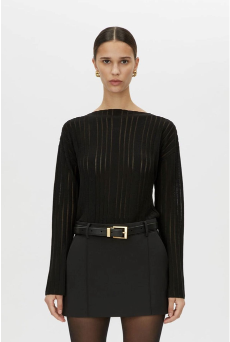DANIELLE KNIT TOP (BLACK) 
