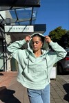WADE ZIP UP HOODIE (PALE MINT)