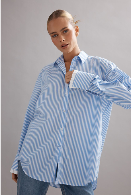 VIENNA SHIRT (BLUE STRIPE)