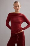 BEAU MERINO KNIT (MAROON)