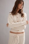 CABLE KNIT CARDIGAN (IVORY)