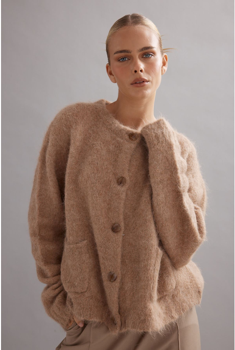 ALFIE CARDIGAN (TAN)