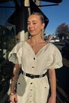SKYE UTILITY MIDI DRESS (IVORY)