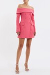 MONTANA OFF SHOULDER MINI DRESS (ROSE)
