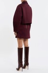 MERLOT CROPPED JACKET (BURGUNDY)