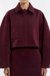 MERLOT CROPPED JACKET (BURGUNDY)