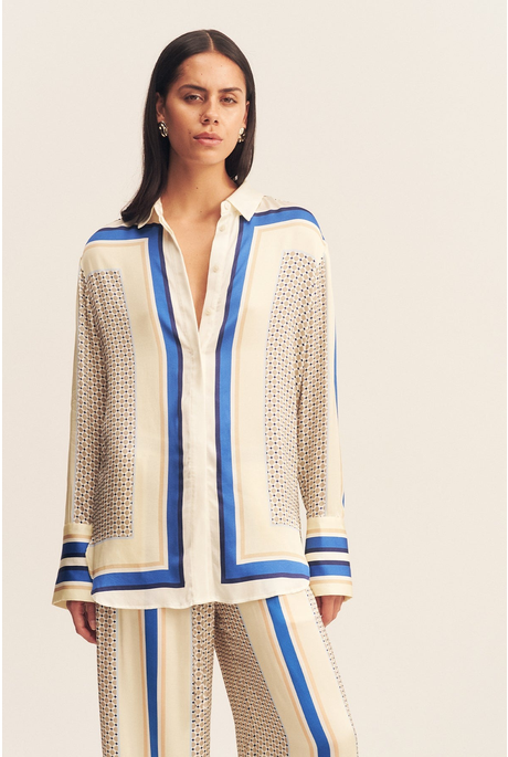 MERET LONG SLEEVE SHIRT (BANDANA PRINT)