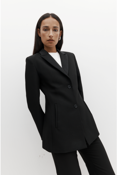 LONG LINE BLAZER (BLACK