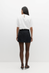 SATIN MINI SKIRT (BLACK)