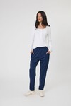 ECHO RIB HENLEY TOP (WHITE)