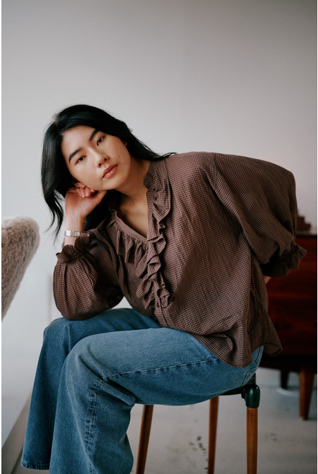 JANE BLOUSE (HAZEL GINGHAM)