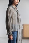 BOW BLOUSE (MAHSA STRIPE)