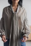 BOW BLOUSE (MAHSA STRIPE)